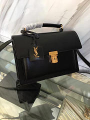Ysl saint laurent black leather medium high school satchel bag 5114 22cm x 8cm x 16cm - 1