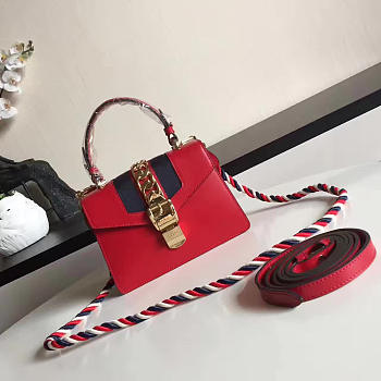 Gucci sylvie leather bag z2350 20cm x 7.5cm x 15cm