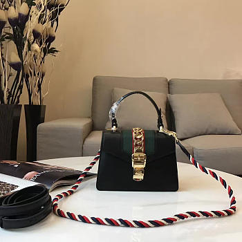 Gucci sylvie leather bag z2351 20cm x 7.5cm x15cm