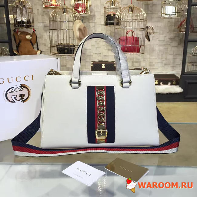 Gucci sylvie leather bag z2358 35.5cm x 14cm x 23cm - 1