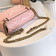 Gucci marmont bag pink 2638  21.5*18*5cm - 3