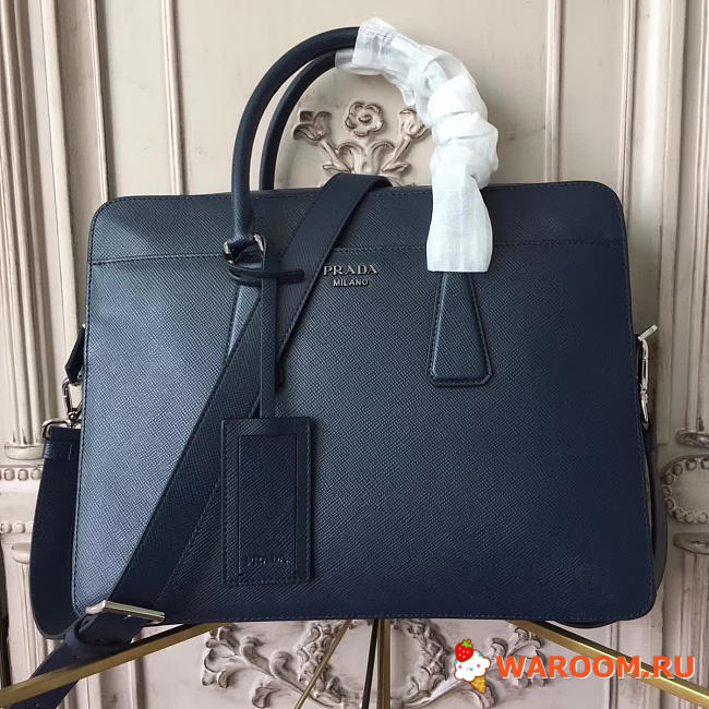 Prada leather briefcase 4324 36cmx6.5cmx28cm - 1