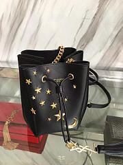 Ysl moon & star blk leather bucket bag 4813 16.5cm x 15cm x 10 cm - 3
