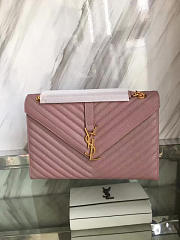Ysl gold monogram college pink 5086 31cm x 22cm x 7.5cm - 2