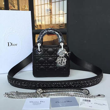 Mini lady dior 1755 17cm x 7.5cm x 15cm