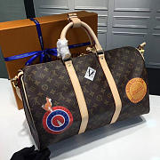Louis vuitton keepall 45 bandoulière 3716_ 45cm x 27cmx 20 cm - 5