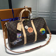 Louis vuitton keepall 45 bandoulière 3716_ 45cm x 27cmx 20 cm - 4