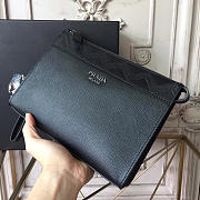 Prada leather clutch bag 4291 23.5cmx1.5cmx17.5cm  - 1