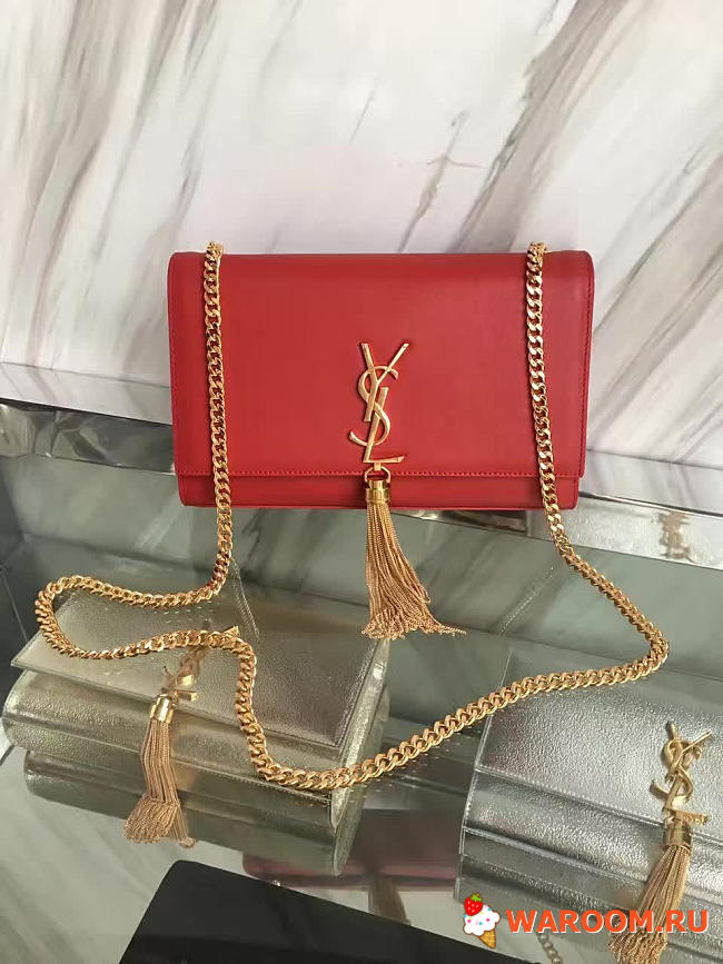 Ysl medium kate bag with leather tassel 5045 24cm x 14cm x 4.5cm - 1