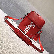 Louis vuitton supreme shoulder bag red 20cm*6.5cm*25cm - 1