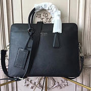 Prada leather briefcase 4332 36cmx6.5cmx28cm - 2