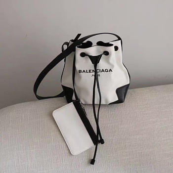 Balenciaga bucket bag white 22cm x 15cm x 24.5cm 