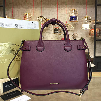 Burberry dark purple shoulder bag 35cm x 15cm x 26cm