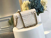 Gucci marmont bag white  2635 21.5*18*5cm - 5