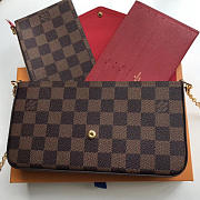  louis vuitton pochette CohotBag felicie damier ebène canvas n63032 - 3