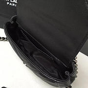 Ysl silver monogram college black 5076 18cm x 5cm x 11cm  - 2