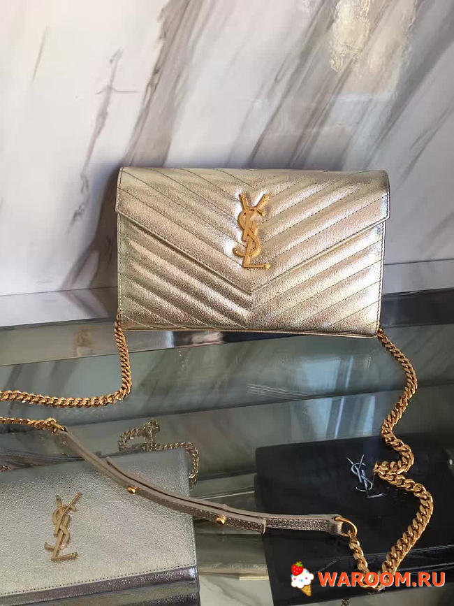 Ysl envelope chain wallet 5088  22cm x 5.5cm x 13.5cm - 1
