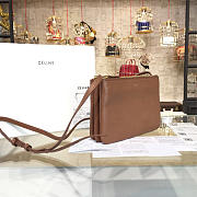 Celine leather trio - brown 25*5*18cm - 5