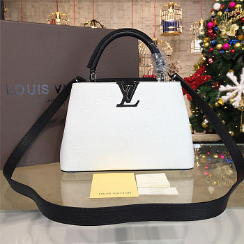 Louis vuitton capucines bb white 3448 27cm x 9cm x 17.5cm
