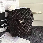 Chanel caviar quilted lambskin backpack black silver hardware  - 5
