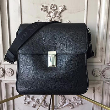 Prada leather briefcase 4327 26.5cmx9cmx27.5cm