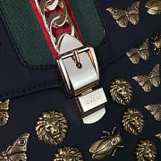 gucci sylvie medium top handle bag 2589 - 3
