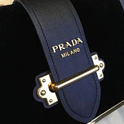 Prada velvet cahier bag black 4263 20cm x 14.5 cm x 7cm - 6