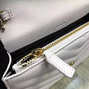 Ysl monogram college white 5061 19cm x 11.5cm x 4cm - 4