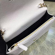 Ysl monogram college white 5061 19cm x 11.5cm x 4cm - 2