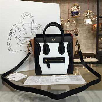 Celine leather nano luggage z982 19.5cm x 9.5cm x 22cm