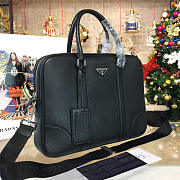 Prada leather briefcase 4204 38cm x 8cm x 28cm - 3