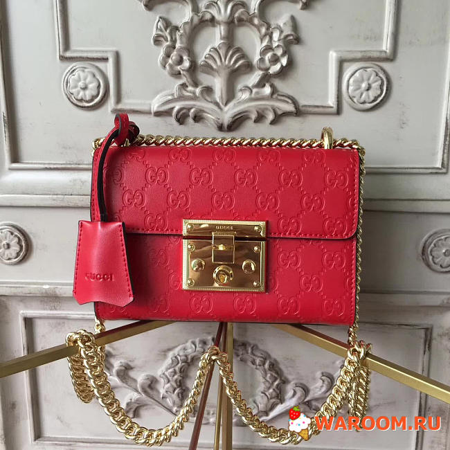 Gucci gg leather padlock studded 2609 20.5cm*9.5cm*13.5cm - 1
