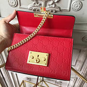 Gucci gg leather padlock studded 2609 20.5cm*9.5cm*13.5cm - 2