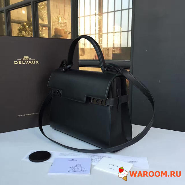 Delvaux calfskin mm tempete satchel  27cm x11cm x 21cm - 1