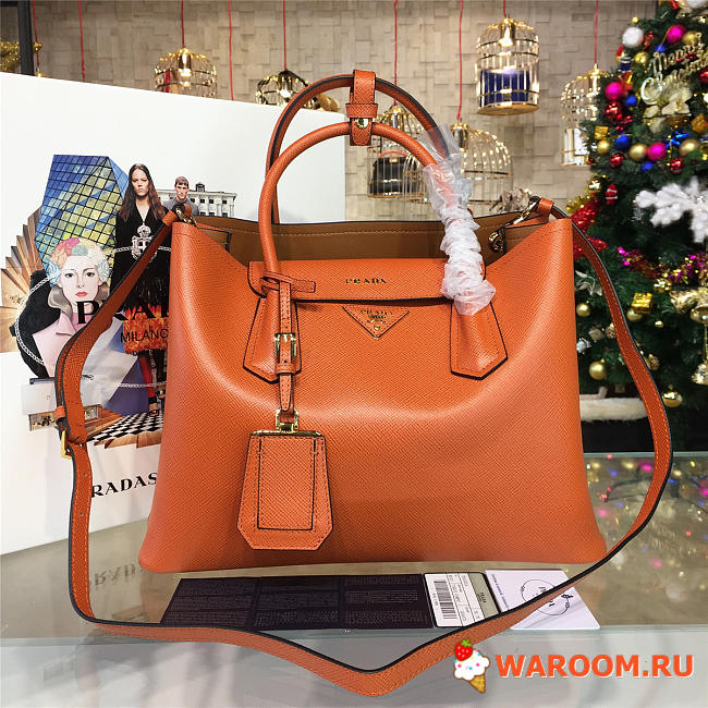 Prada double bag 4121  33cm x 13.5cm x 24.5cm - 1