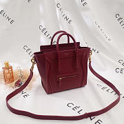 Celine leather nano luggage z996 20cm x 20cm x 10cm - 1