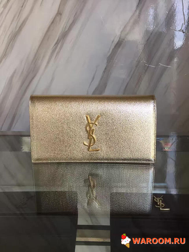 ysl monogram kate clutch gold CohotBag 4958 - 1