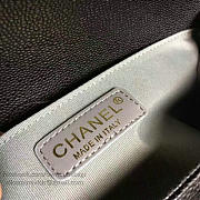 Chanel medium quilted caviar boy bag black gold  - 3