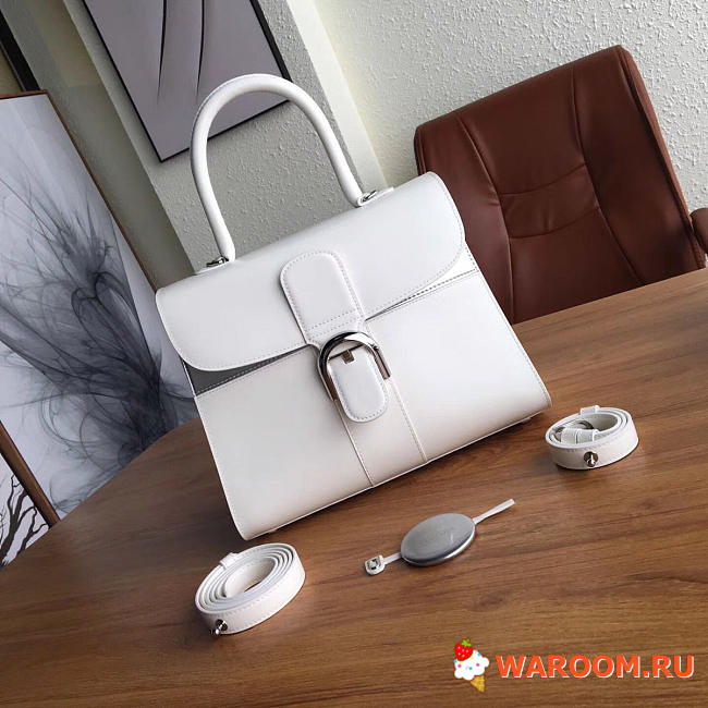 Delvaux mm brillant satchel white 1530 28cm x 14cm x 22cm - 1