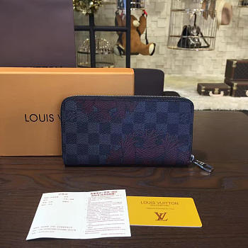 louis vuitton zippy CohotBag  wallet blue 3163