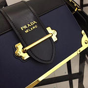 Prada cahier leather shoulder bag 1bd045 blue 20 x 14.5 x 8.5 cm - 5