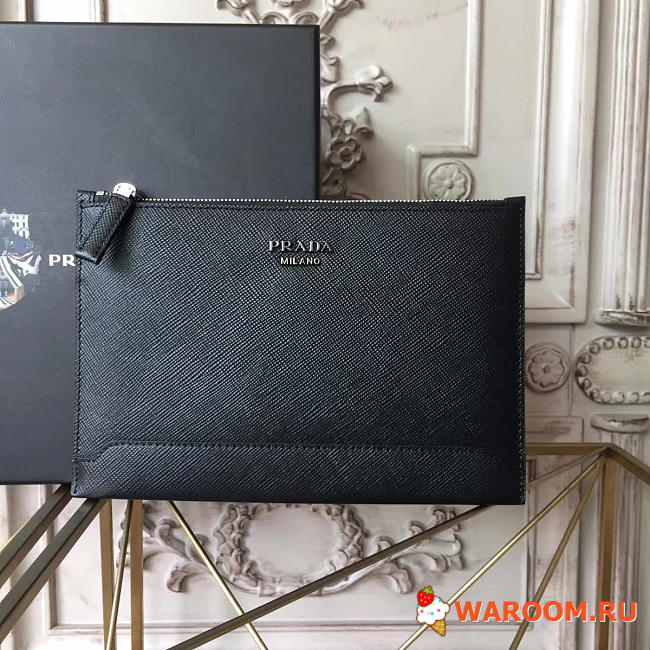 Prada leather clutch bag 4311 25.5cm x 1.5cm x 17.5cm  - 1