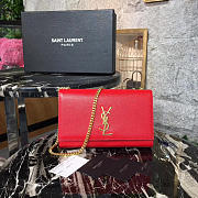 ysl monogram kate grain de poudre embossed leather CohotBag 4953 - 1