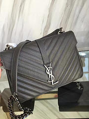 Ysl monogram college gray 5109  24cm x 17cm x 6.5cm  - 2