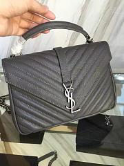 Ysl monogram college gray 5109  24cm x 17cm x 6.5cm  - 4