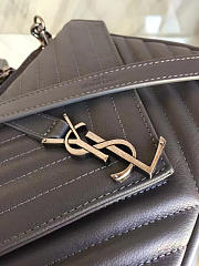 Ysl monogram college gray 5109  24cm x 17cm x 6.5cm  - 6