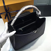 Louis vuitton capucines mm noir 3671 36cm x 23cm x 14cm - 6
