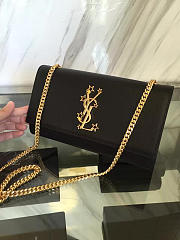 Ysl monogram kate grain de poudre embossed leather 5014 24cm x 14.5cm x 5.5cm - 1