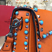 Valentino guitar rockstud rolling cross body bag 4691  19.5cm x 13cm x 4 cm - 2