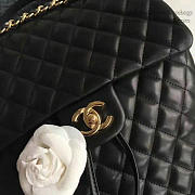 Chanel quilted lambskin backpack black gold hardware small 25*20*10cm - 3